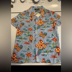 Primark Spain Floral Hawaiian Boy Shirt Sz 5/6